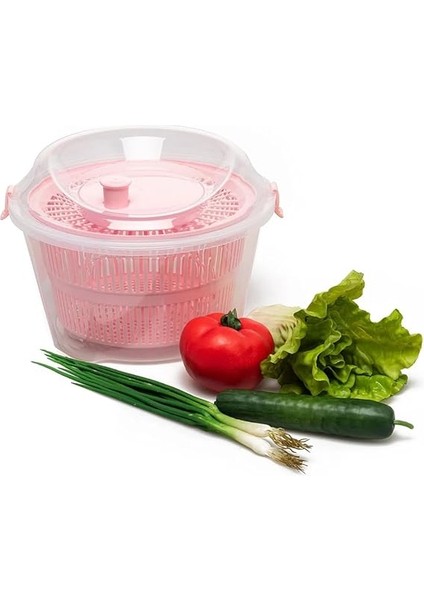 4.4 Litre Büyük Boy Vega Salata Kurutucusu - Sebze Kurutucu - Meyve Kurutucu - Süzgeç - Salata Kurutma Aleti - Pp+ (Yeşil) indirimleri