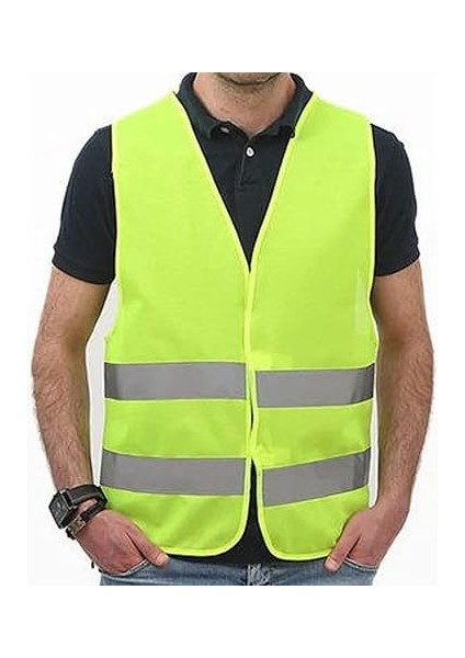 Fosforlu Reflektörlü Ikaz Yeleği Sarı 5 cm Reflektörlü indirimleri