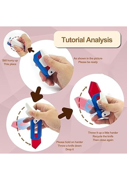 Fidget Toys Anti-Stres Bıçağı Rengi Seçin (Beyaz/mavi) fiyatları