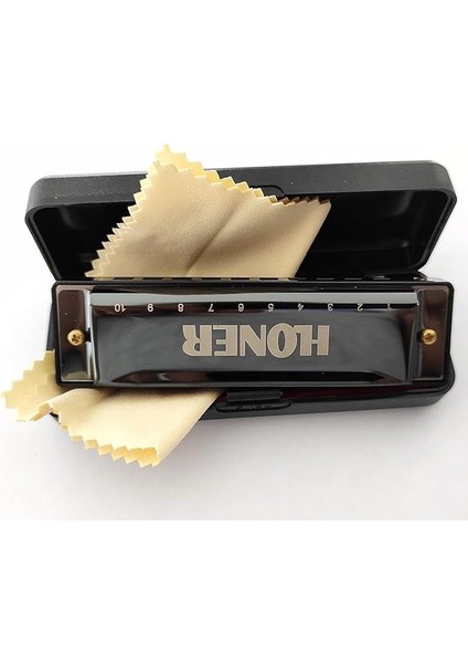 H1005 - Profesyonel Ağız Mızıkası - Metal Gövde - Siyah - C