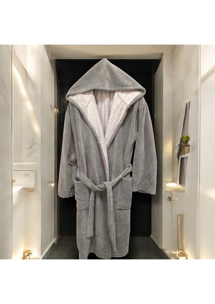 Triga Bornoz Kapüşonlu %100 Pamuk