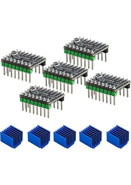 Adım Motor Sürücüsü, 5 Çift Mks TMC2209 Step Motor Sürücüsü Stepsticks 3D Yazıcı Aksesuarları Için Ultra Sessiz