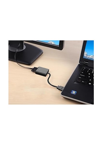 CHB020 HDMI To VGA Dişi Çevirici Adaptör Siyah indirimleri
