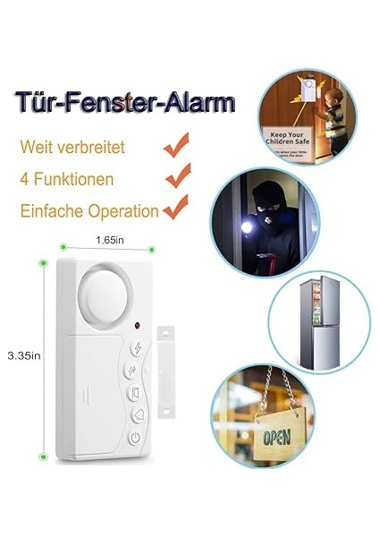 Dondurucu Kapı Alarmı, Zaman Gecikmeli 3/15/30/60 Saniye, Buzdolabı Kapısı Alarmı, Pencere/kapı Alarmı, Ev Güvenliği Için, Buzdolabı, Kablosuz Alarm modelleri