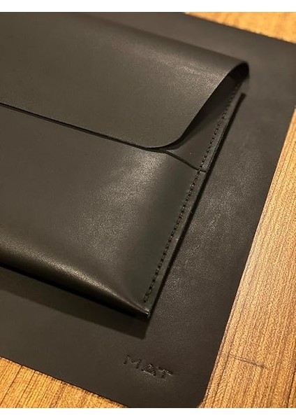 Macbook Air/pro Çanta 13 Inç M1 ve M2 Uyumlu Hakiki Deri Taşıma Kılıfı (Siyah) indirimleri