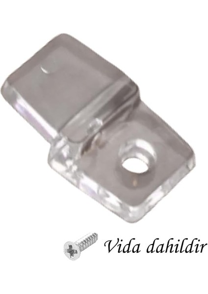 Adet Ayna Tırnağı Cam Ayna Tutucu Plastik Şeffaf modelleri