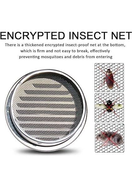 Hava Koruma Izgarası 150MM Paslanmaz Çelik Havalandırma Izgarası Yuvarlak Böcek Ağı Egzoz Havası Izgarası Besleme Havası Havalandırma Garajı Mutfak Banyo Duvar Hava Davlumbazı modelleri