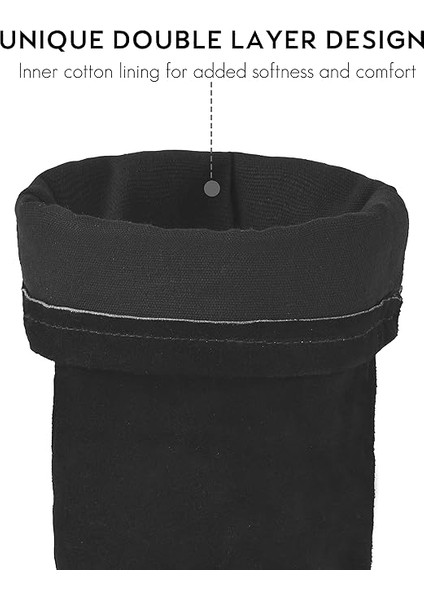 Deri Kaynak Iş Kolları, Isıya ve Alev Dayanıklı Kol Koruması Bahçe Kılıfı, Siyah 49CM, Xl modelleri
