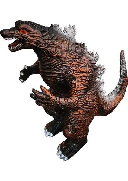 Gerçek Görünümlü Özel Dokulu Kükreyen Işıklı Godzilla & Kong Giant Godzilla Ejderha Figür Oyuncak R indirimleri