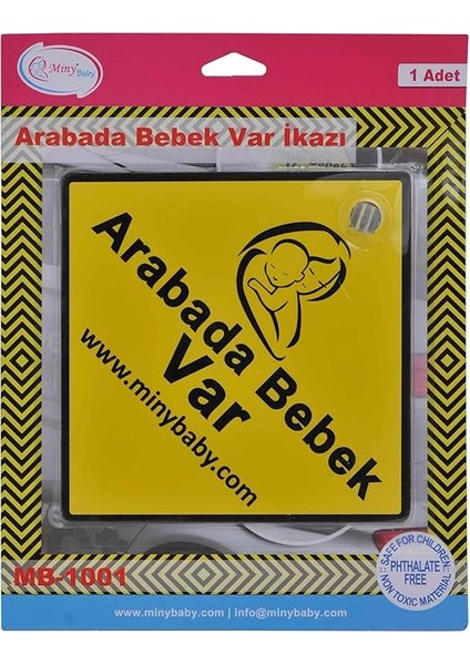 Baby Unisex Arabada Bebek Var Ikazı fiyatları
