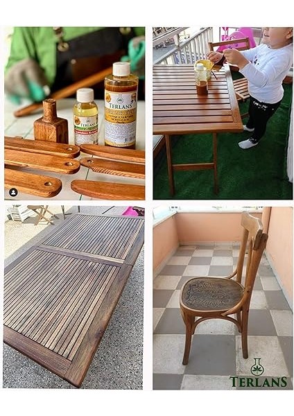 Doğal Ahşap Cila Seti Şeffaf Gomalak + Keten Yağı + Sürme Topu + Süngerli Zımpara fırsatları