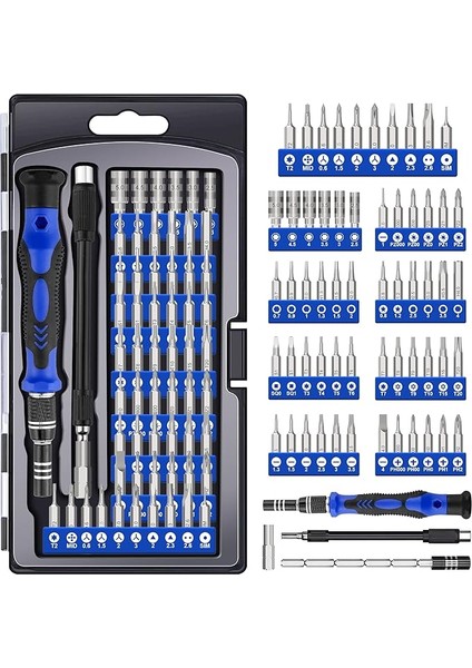 62'si 1 Arada Hassas Tornavida Seti, Manyetik Mini Hassas Alet Seti, Bilgisayar, Iphone, Ipad, Dizüstü Bilgisayar, Ps4, Ps5, Xbox, Telefon, Macbook Vb. Için Onarım Alet Seti