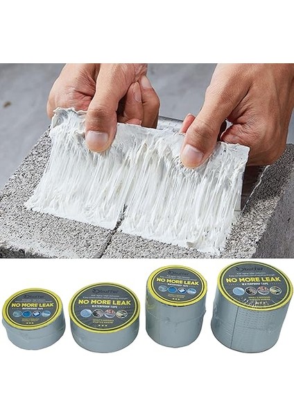 Metre x 10 cm Alüminyum Su Geçirmez Bant,sızdırmazlık Bandı, Güçlendirilmiş Çamur Bant, Havuz, Delik, Boru, Çatı, Karavanda Sızdırmazlık ve Sabitleme Için Kalın Onarım Bandı