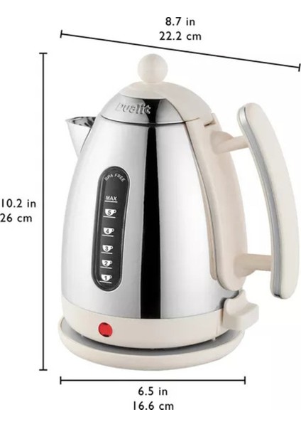 Lite 72003 Su Isıtıcısı Kettle 3000 W Paslanmaz Çelik - Canvas White modelleri