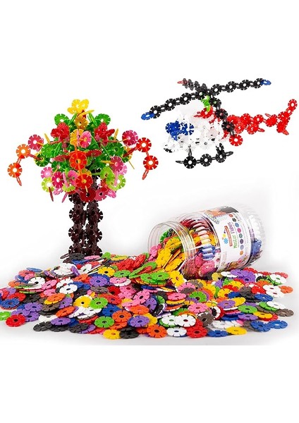 Masterflakes Eğitici Kilitli Diskler Stem Eğitimi Uyumlu Yapı Oyuncak Seti 3yaş ve Üzeri Için Stem ve Robotik Kodlama Blokları