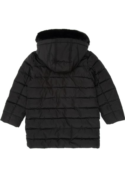 Kız Çocuk Siyah Kaban 50313175-VR046 fiyatları