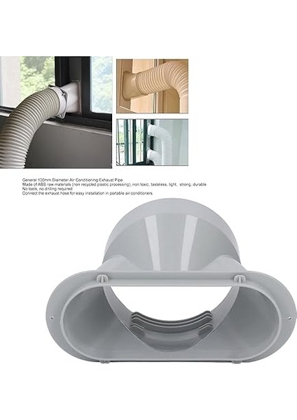 Çapı Klima Egzoz Borusu Abs Malzeme Beyaz Hızlı Soğutma Için 5 Inç Portatif Klima Egzoz Hortum Kuplör Verimli Bağlanma indirimleri