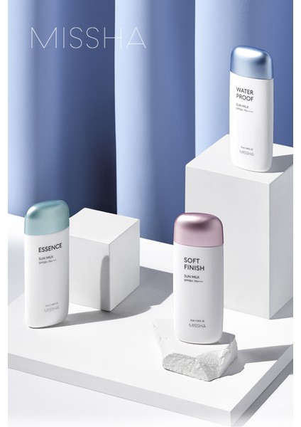 Hassas Ciltlere Koruma Sağlayan Güneş Sütü MISSHA All Around Safe Block Soft Finish Sun Milk SPF50+
