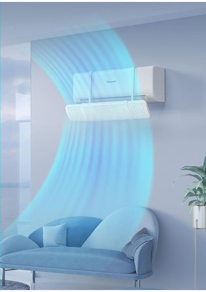 Co Ayarlanabilir Split Tipi Klima Hava Yönlendirici Klima Siperliği Klima Çarpması Için Aparat Ayarlanabilir Klima Deflektörü