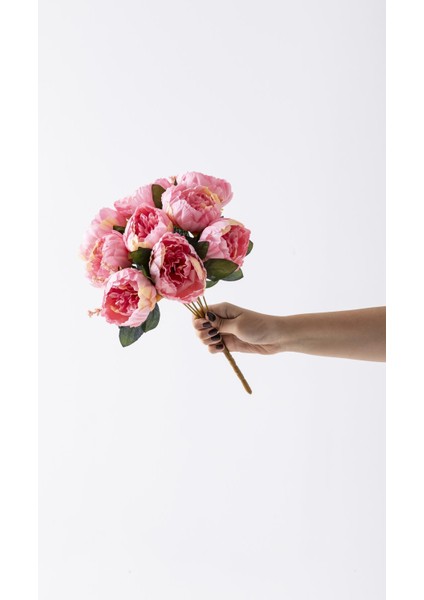 Yapay Şakayık Demeti Açık Pembe 35 cm 9 Dal modelleri