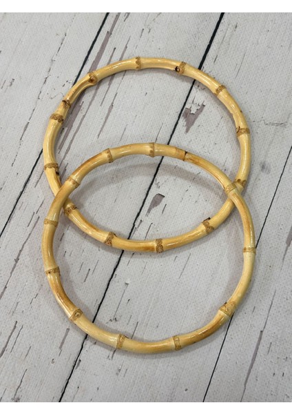 Gerçek Bambu Çanta Sapı Yuvarlak 16CM 1 Çift fiyatları
