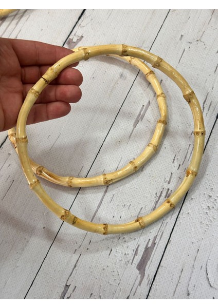 Gerçek Bambu Çanta Sapı Yuvarlak 16CM 1 Çift modelleri