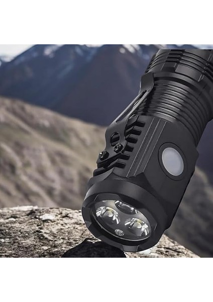 Feneri LED USB Şarjlı-Ultra Güçlü Parlak Mini Boy El Feneri [enerji Sınıfı A++]ortam Lambası Deprem,polis,jandarma,zabıta,bekçi (Yüksek Parlaklık) fiyatları