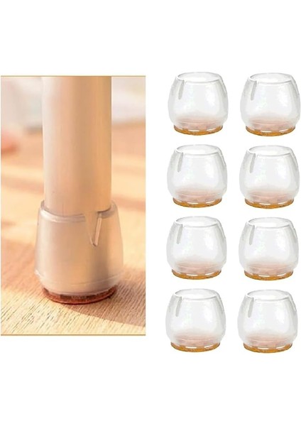 Sandalye Pabucu,masa,koltuk,tabure Ayak Kılıfı 8 Adet (Small)