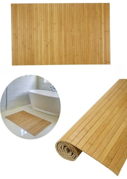 Doğal Bambu Kaydırmaz Banyo Matı – 45X70 cm | Suya Dayanıklı, Hijyenik ve Şık Zemin Paspası fiyatları