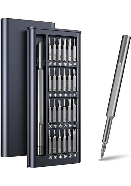 Mini Tornavida Seti Özel Kutulu 25 Parça Profesyonel Masa Telefon Gözlük Saat Tamir Seti Yıdız Torx indirimleri