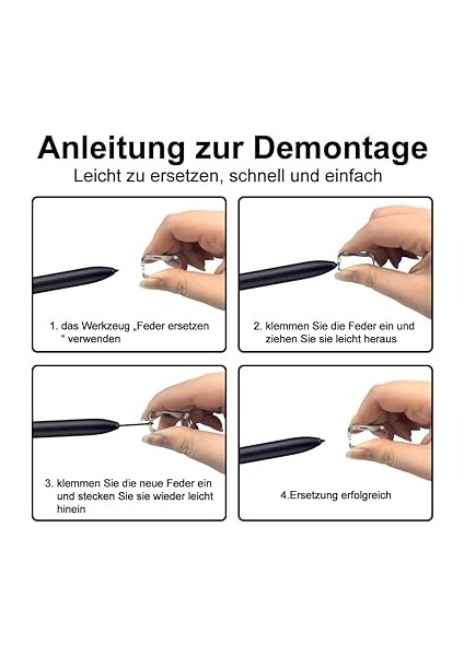 Adet. Orijinal S Pen Nibs Samsung Galaxy S Pen Için Tips Tab S10 / S9 /s8/ S7 / S6 / S24 / S23 / S22 / S21 / Note 20 / Note 10 Tüm Versiyonlar Için (3 Adet. Siyah) indirimleri