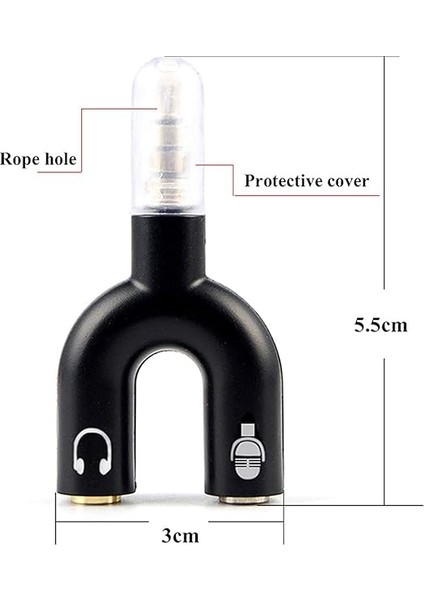 4456 Kulaklık Mikrofon Çoklayıcı 3.5mm Switch Splitter Adaptör fiyatları