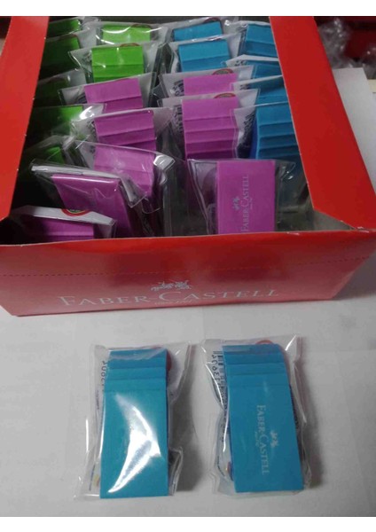 2li Yaprak Şekilli Silgi Mavi