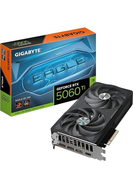Geforce Rtx™ 5060 Ti Eagle Oc 16G 2 Fanlı Wındforce Soğutmalı Gaming Ekran Kartı – GV-N506TEAGLE OC-16GD