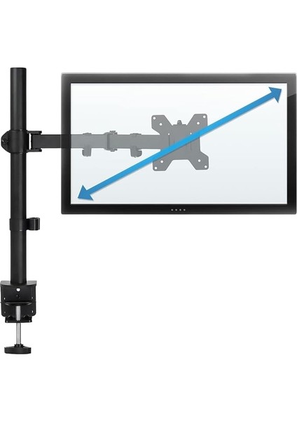 Mcstorey Monitör Kolu Monitör Standı Askı Aparatı Ayarlanabilir Ayağı Masaüstü Tutucu 14" 32" 10KG Siyah