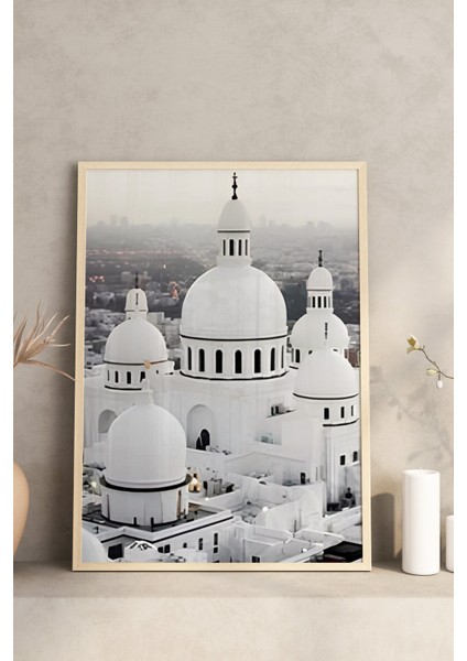 🕌 Islami Mimari ve Geometrik Desenli 3’lü Çerçeveli Tablo Seti 🖼️ CRV1216 23 x 32 modelleri