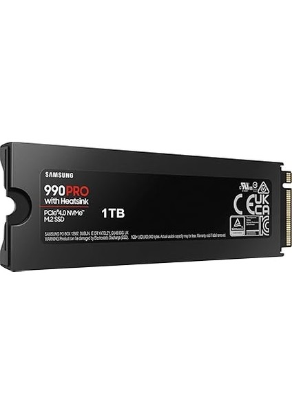 990 Pro Heatsink M.2 Nvme SSD (MZ-V9P1T0CW), 1 Tb, Pcıe 4.0, 7.450 Mb/s Okuma, 6.900 Mb/s Yazma, Soğutuculu SSD ve Rgb Işıklı Konsol, Oyun ve Video Düzenleme Için fırsatları