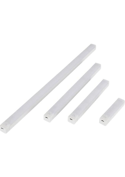 Hareket Sensörlü Tüp Ledli Şarjlı Beyaz LED Auto Mod Dolap Içi, Koridor, Tezgah Altı (20CM)
