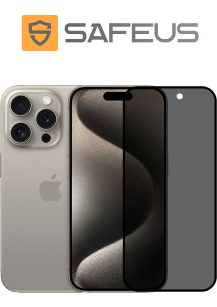 iPhone 15 Pro Max Tam Kaplayan Hayalet Parmak İzi Bırakmayan Safir Ekran Koruyucu Cam