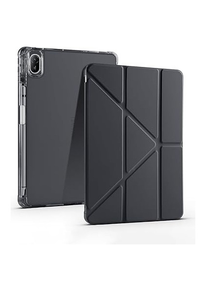 Huawei ile Uyumlu Matepad Se 11 Kılıf Zore Tri Folding Kalem Bölmeli Standlı Kılıf Siyah fiyatları