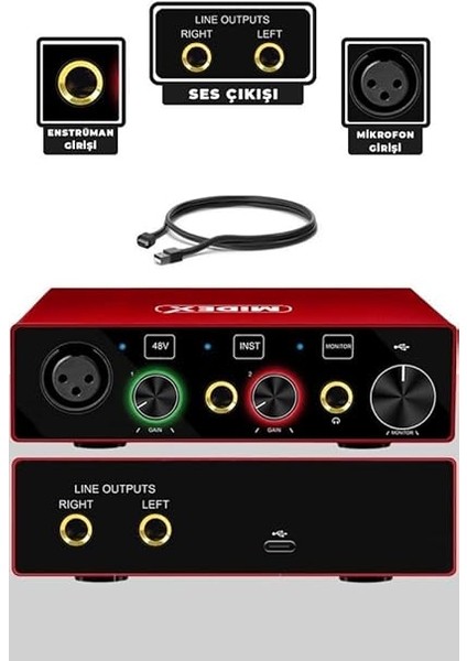 Special Paket-3 Stüdyo Ekipmanları Ses Kartı Condenser Mikrofon Kulaklık Stand Full Set fiyatları