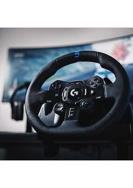 G G923 Driving Force Yarış Direksiyonu, Aşamalı Fren Pedalı, Alüminyum, Çelik ve Deri Yapı, Ps3/ps4/ps5/pc ile Uyumlu, Trueforce Teknolojisi, Aşamalı Fren Pedalı, Siyah fiyatları