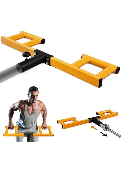 Viking Press Attachment For 2-Inch Olympic Barbell – 3 Hand Grip Positions For Increased Versatility