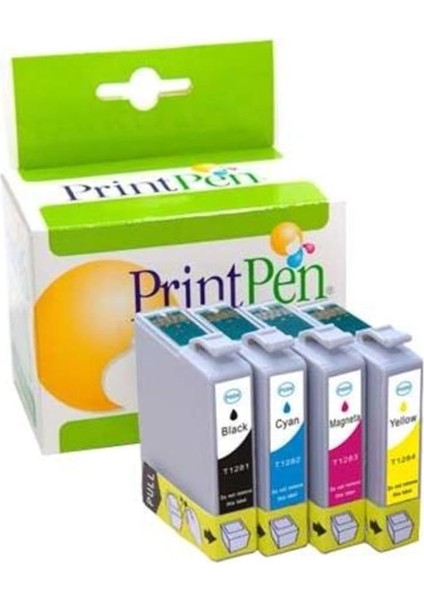 ile Uyumlu T1291 T1292 T1293 T1294 Muadil Kartuş Seti