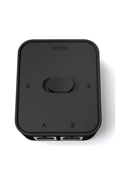 4146 2 Port RJ45 Ethernet Switch Çevirici Çoklayıcı 2 Portlu Manuel Ağ Anahtarı: 1000MBPS Hız Desteği ile 2 Giriş 1 Çıkış Veya 1 Giriş 2 Çıkış Kullanımı Ağa Herhangi Elektriksel Parazit Olmaz modelleri