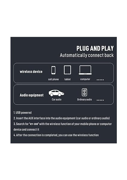 5.0 Aux Araç Kiti - 3.5mm Jack Bluetooth Alıcı, Eller Serbest Mikrofonlu, Araba ve Ev Ses Sistemleri Için Kablosuz Müzik Adaptörü fırsatları