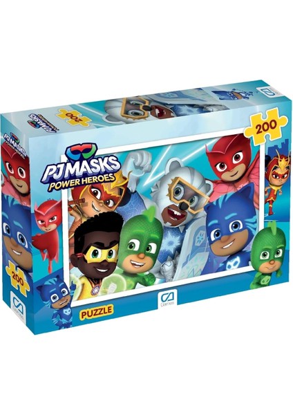 Games Pjmasks : Pijamaskeliler Lisanslı 200 Parça 33X48CM Çocuk Puzzle Yapboz Serisi