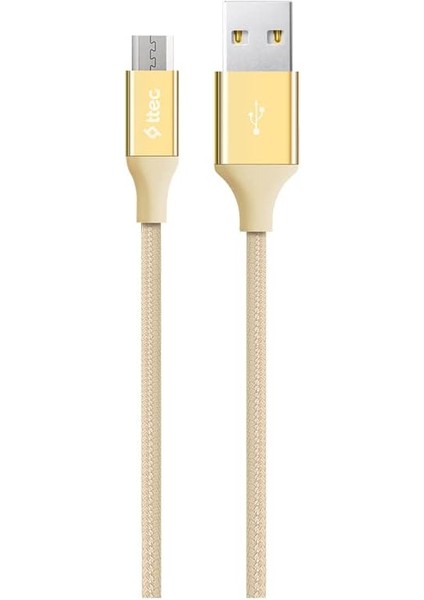 Alumicable Micro USB 120CM Şarj Kablosu - Altın (2DK11A)