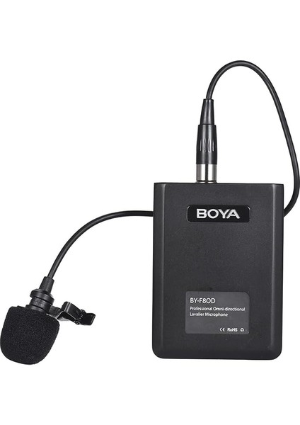 BY-F8OD Çok Yönlü Akustik Vokal Yaka Mikrofon
