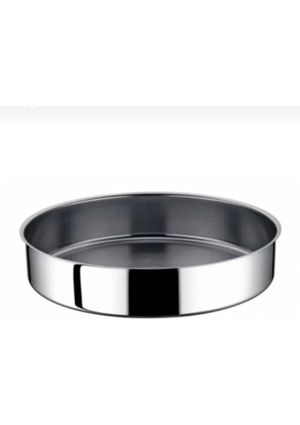 Çelik Yuvarlak Fırın Tepsisi, Baklava Börek Kebap Pişirme Kabı,paslanmaz Çelik Fırın Tepsisi Baklava Börek Kebab Tepsisi Yuvarlak Fırın Tepsi (38 Cm)